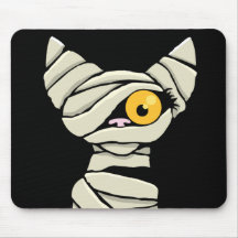 Halloween Mummy Cat Mousepad