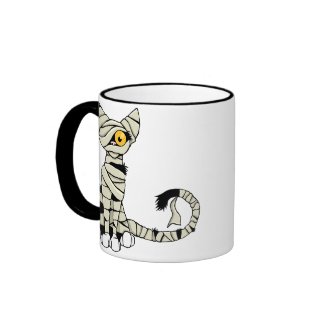 Halloween Mummy Cat Mug mug