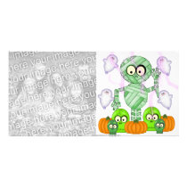 Halloween Mummy & Ghost photo cards