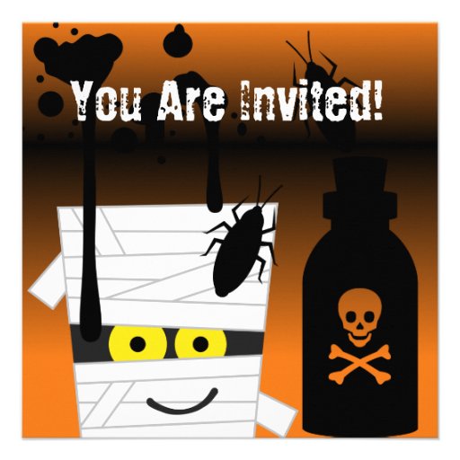 Halloween Mummy Party Invitation