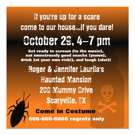 Halloween Mummy Party Invitation
