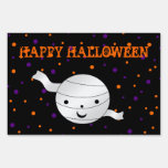 Halloween mummy yard sign