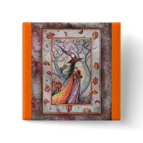 Halloween Mystic Witch by Molly Harrison buttons by robmolily Halloween Mystic Witch by Molly Harrison buttons