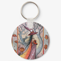 Halloween Mystic Witch by Molly Harrison keychains by robmolily Halloween Mystic Witch by Molly Harrison keychains