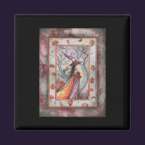 Halloween Mystic Witch by Molly Harrison magnets