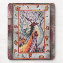 Halloween Mystic Witch by Molly Harrison Mouse Pads