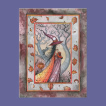 Halloween Mystic Witch by Molly Harrison postcards