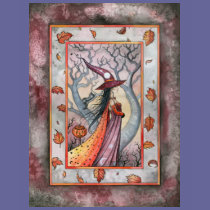 Halloween Mystic Witch by Molly Harrison t-shirts