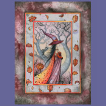 Halloween Mystic Witch by Molly Harrison t-shirts