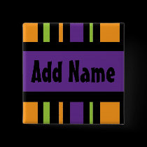 Halloween Name Button by Purple_Pumpkin Halloween Name Button