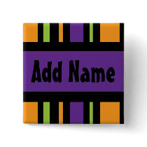 Halloween Name Button