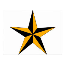 Halloween Nautical Star Post Card