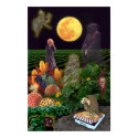 Halloween Night in the Pizza Patch posters by pizzaandpajamas Halloween Night in the Pizza Patch posters
