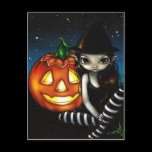 "Halloween Night" Postcard