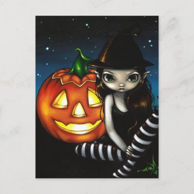"Halloween Night" Postcard