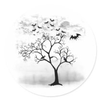 Halloween Night Scene stickers