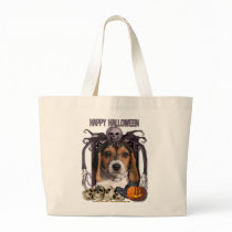 Halloween Nightmare - Beagle Puppy Canvas Bag