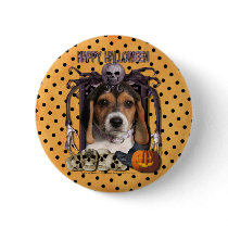 Halloween Nightmare - Beagle Puppy Button