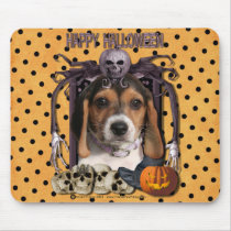 Halloween Nightmare - Beagle Puppy Mousepads