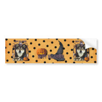 Halloween Nightmare - Shiba Inus - Yasha Bumper Sticker