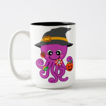 Halloween Octopus Coffee Mugs