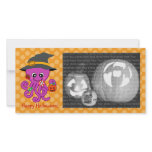 Halloween Octopus Photo Card Template