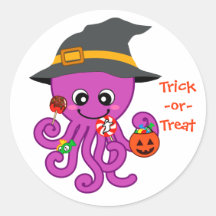 Halloween Octopus Sticker