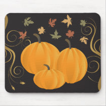 Halloween or Thanksgiving fall and autumn products Mousepads