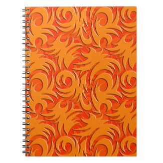 Halloween Orange Decoration Pumpkin Orange Spiral Note Book