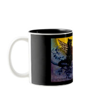 Halloween Owl and Black Cats Mug
