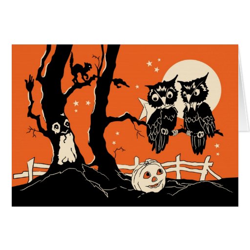 Halloween Owls Card
