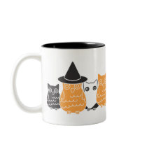 Halloween Owls mugs