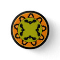 Halloween Paisley Bat Button button