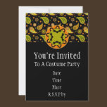 Halloween Paisley Bat Invitation invitations