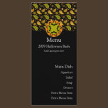 Halloween Paisley Bat Menu Card rack cards