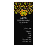 Halloween Paisley Bat Menu Card Full Color Rack Card