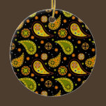 Halloween Paisley Ornament ornaments