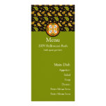 Halloween Paisley Skull Menu Card Rack Card Template