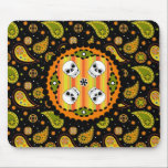Halloween Paisley Skull Mousepad mousepads