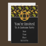 Halloween Paisley Spider Invitation invitations