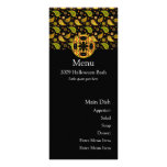 Halloween Paisley Spider Menu Card Customized Rack Card