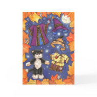 Halloween paperdoll card
