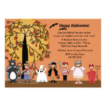 Halloween Parade Party Invitation