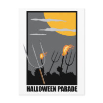 Halloween Parade postcards