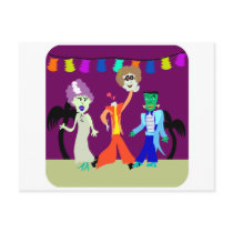 Halloween Party 2! postcards by Anotherfort Halloween Party 2! postcards