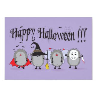 Halloween party 5x7 paper invitation card