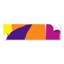 Halloween Party Bucket Smashed Pumpkin Bumper Stickers