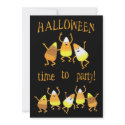 Halloween Party Candy Corn Invitation invitation