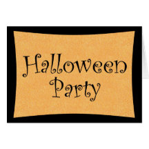 Halloween Party Cards