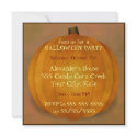 Halloween Party Country Rustic Pumpkin Invite invitations